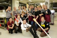 Vegane Kochshow mit begeisterten Teilnehmer/innen